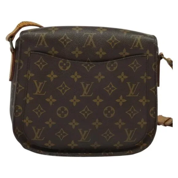 Authentic LOUIS VUITTON Monogram Saint Cloud GM Shoulder Bag M51242 LV - Picture 9 of 16